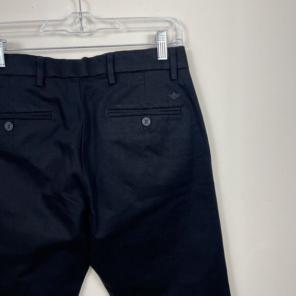 Dockers Mens Khakis Pants W 30 L 30 Black Signature Straight Fit Pockets $66 K - Picture 9 of 16